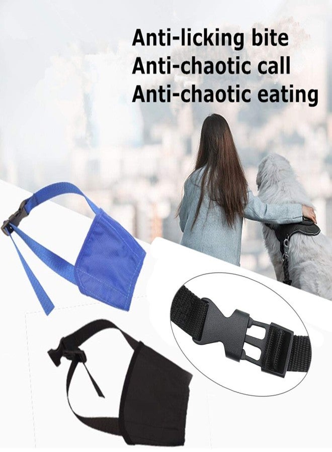 طقم كمامات للكلاب من  - 3 قطع كمامات قابلة للتعديل وسريعة التركيب، تمنع العض والنباح والمضغ، مناسبة للكلاب الصغيرة والمتوسطة والكبيرة، لون وردي - Image 2